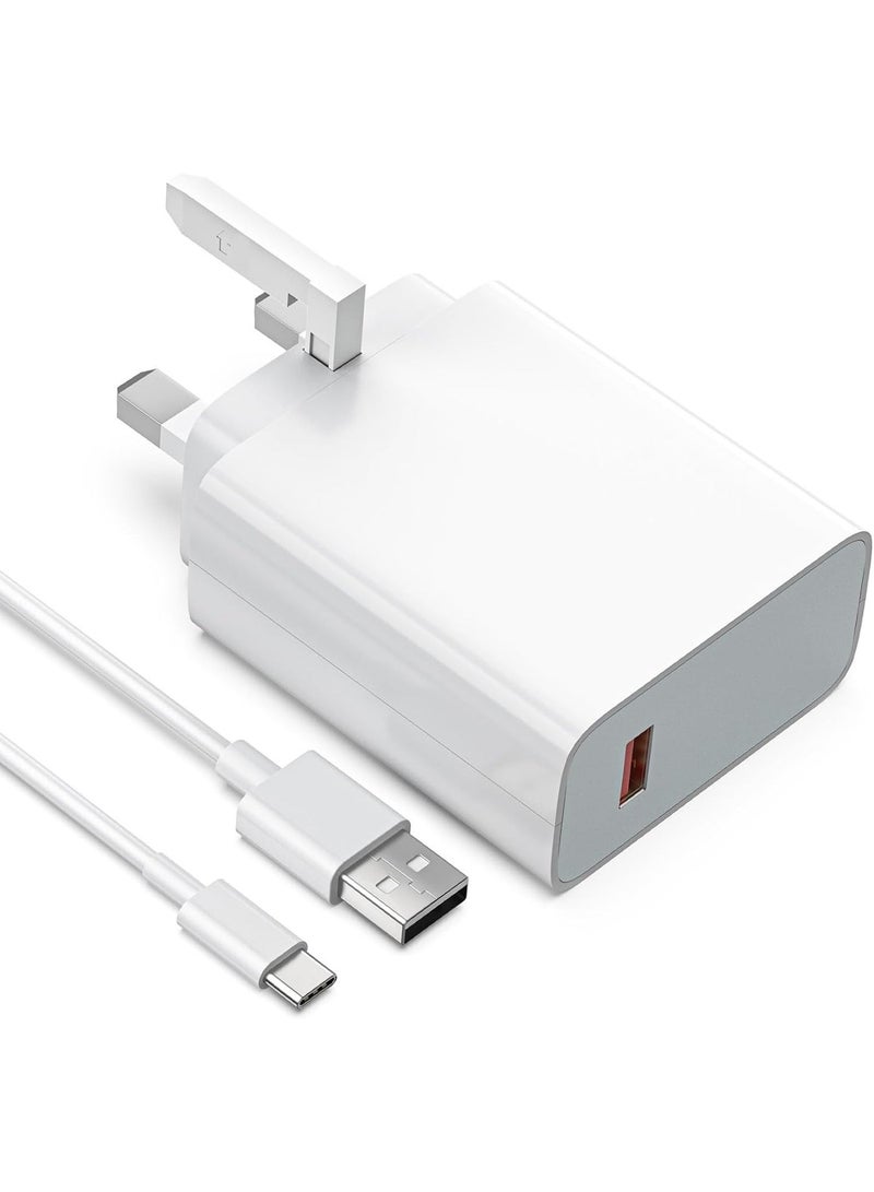 67W Fast Charger Plug Compatible with Xiaomi/Redmi Smart Phones, 5A/1M Turbo Charging Cable, Type A Wall Charger UK, USB C Cable for Xiaomi 17/15/14/14T/14 Ultra/13/13 Lite 13/13 Pro/12T/12/12X/11A/10 and Redmi Note 15/14/13/12/11 Pro/10/K90/K80/K70/K60/Xiaomi POCO F8/F7/F6/ F5 Pro/F4 Gt/X8/X7/X6/X5/X4 Pro - Image 1